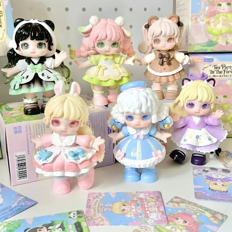 

Серия для чаепития Nasenling, модная фигурка в стиле аниме «Слипая коробка», коллекционная модная игрушка, украшение для стола, праздничный подарок