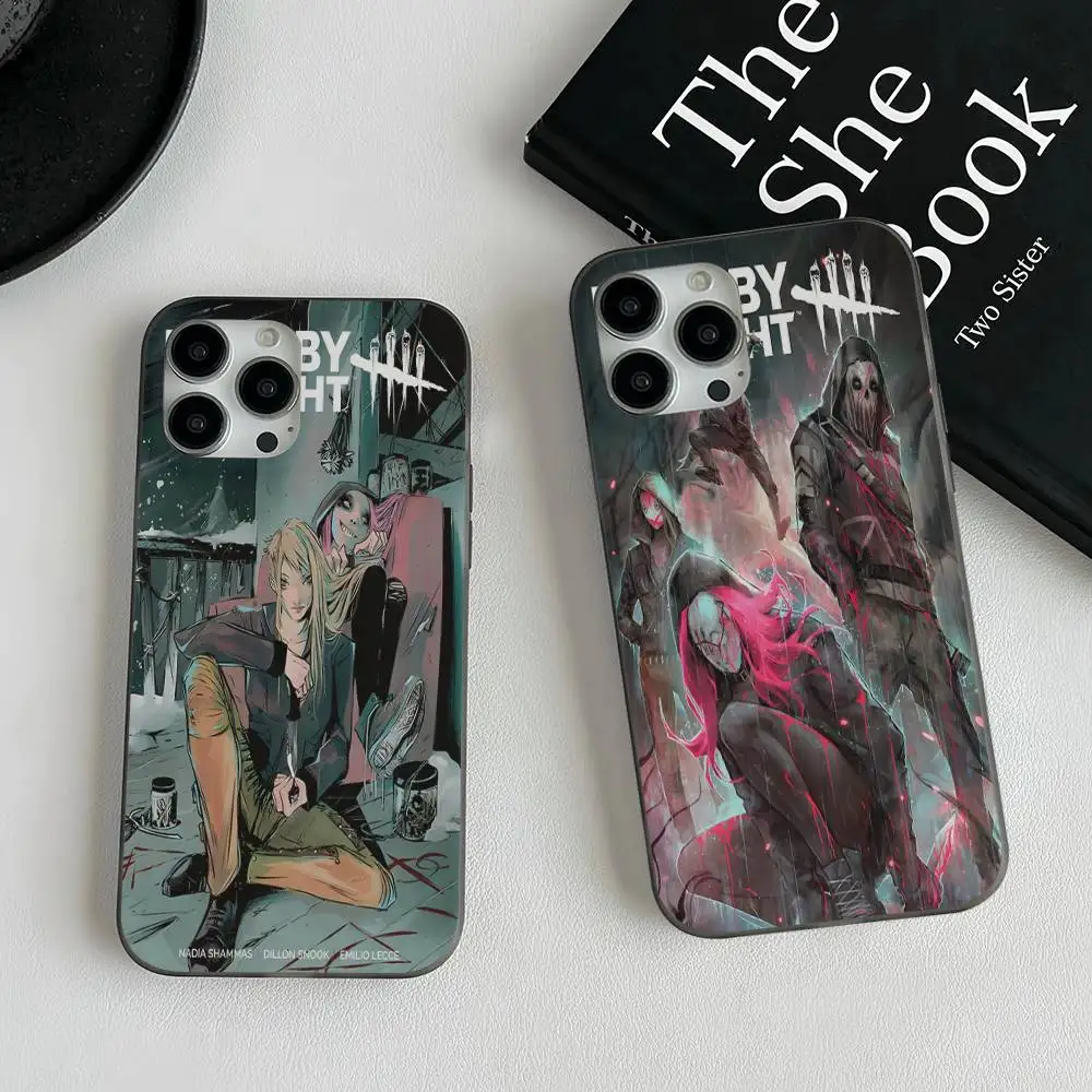 Funda para Teléfono D-Dead B-By-Day Lightes Game para iPhone 17 16 15 Plus Pro Max 12 14 Plus 11 13 con Diseño de Ondas Corrugadas