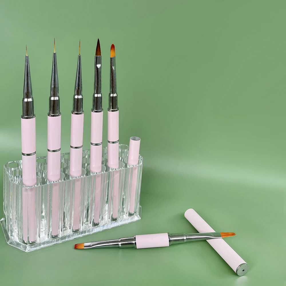 Dual-ended Nail Brush Nail Art Liner Brushes Professional Nail Supplies Gel Nail Polish Flower Painting Drawing Nail Tools