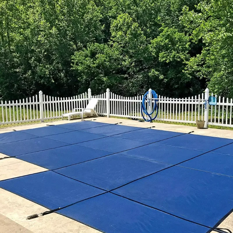 Cubierta de seguridad de invierno para piscina interior de malla PP, precio bajo de fábrica al por mayor personalizada de alta calidad