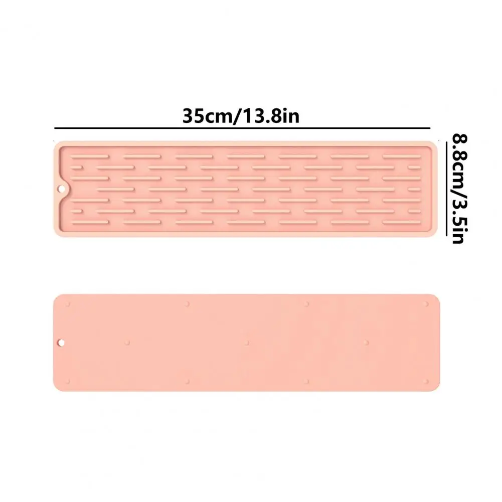 

Anti-slip Mat Silicone Faucet Pad Anti-slip Silicone Faucet Mat Waterproof Sink Drain Pad Wrap-around Kitchen Countertop
