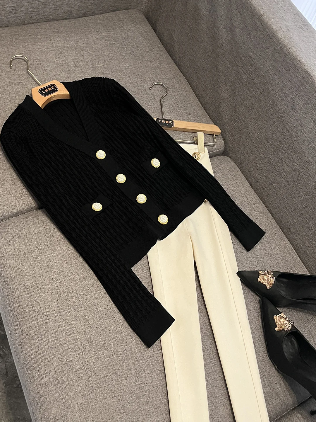 

Ele вязаный свитер для женщин, осень-зима, модный тренд Celebri Lady Sle European Sle Long Sve ort Length