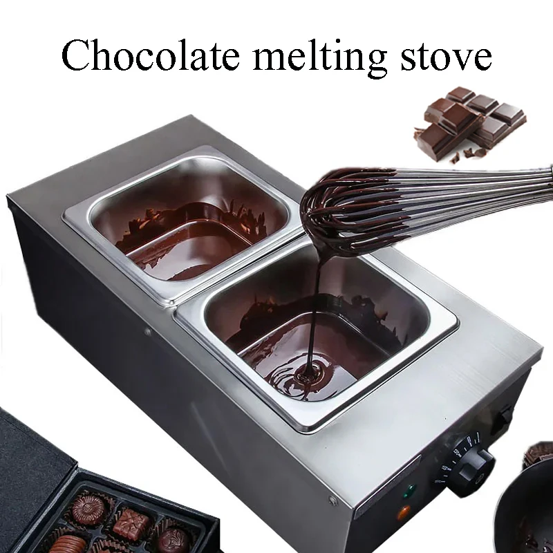 Chocolate Melting Machine Small Electric Tempering Cylinder Melter Ceramic Non-Stick Pot Pan 800W 220V