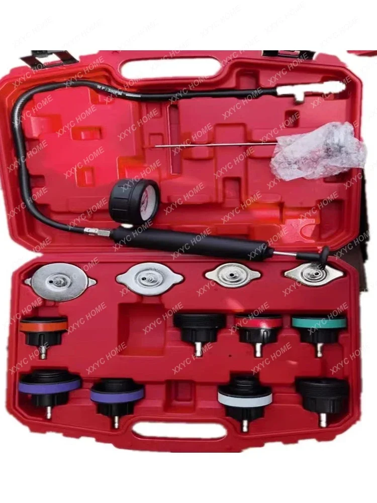 Leak detection and testing instrument, antifreeze coolant, vacuum filling, pressure replacement, auto repair tool