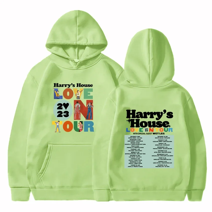 Harrys House Love on Tour Hoody Men\'s Vintage Sweatshirt Lovely Aesthetic Hoodie Retro Comic Graphic Clothes Unisex Pullovers