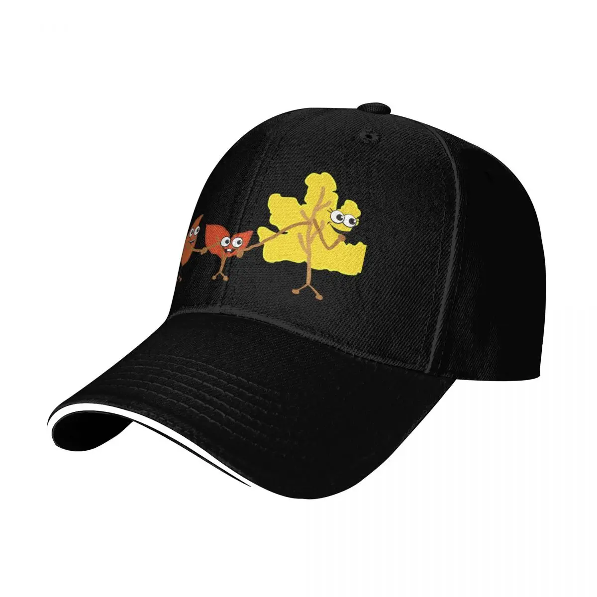 Family of Leaves Baseball Cap Strapback Dad Hat Six Panel Structured Crown Sun Protection UPF 50+