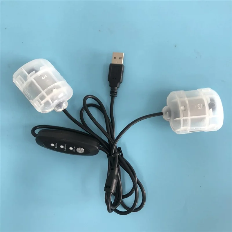 -ESTR USB ثلاثة سرعات تنظيم الاهتزاز تدليك المحرك واحد إلى اثنين 5 فولت حركة وسادة تدليك/وسادة تهتز المحرك