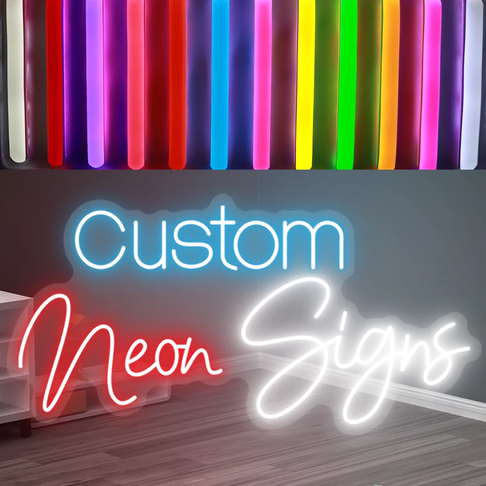 Custom Neon LED Lights for Decor, Sign for Bedroom Decoration, Official Logo, Valentines Day, Barber Shop, Name Design, Custom