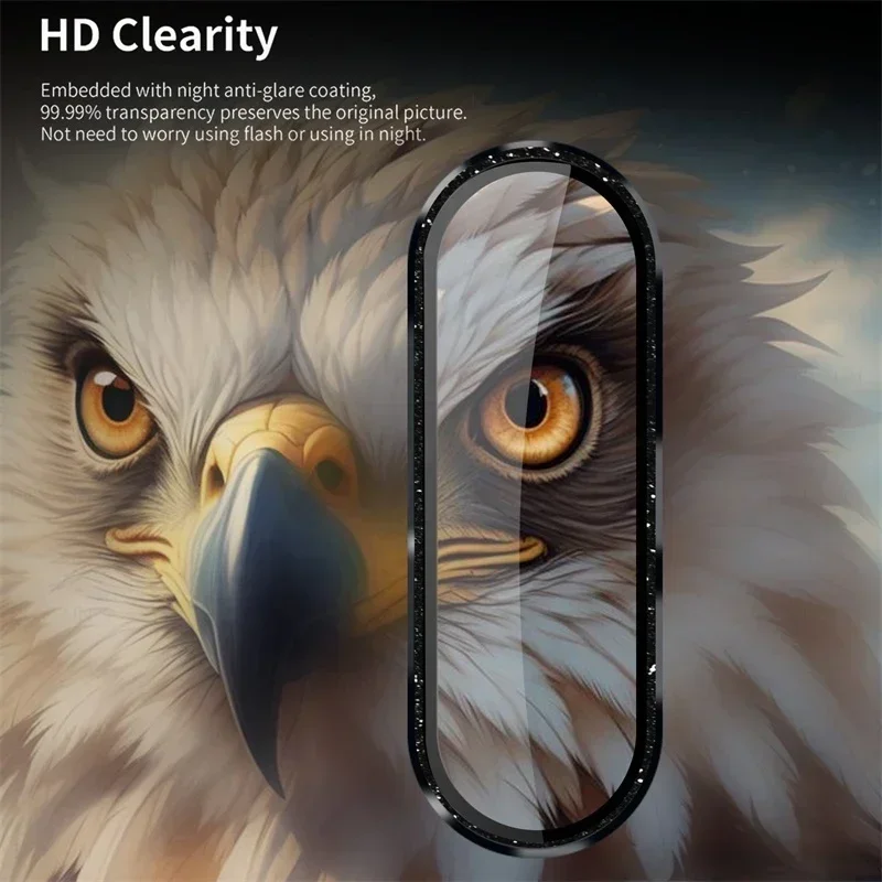 Высококачественная защитная пленка для объектива 9H HD Gitter для Samsung Galaxy A56 A36 A26 5G, пленка для объектива задней камеры, кольцо, блестящая крышка объектива