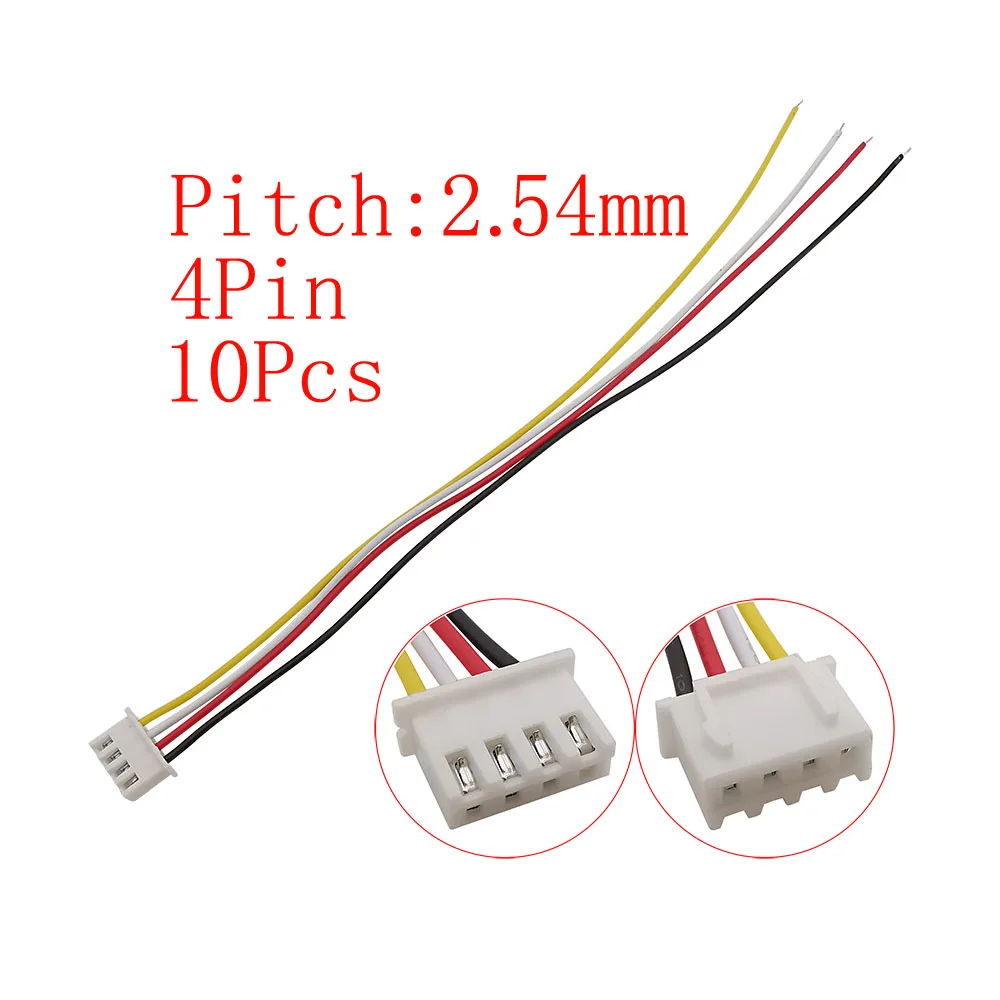 10 Stück Micro JST XH 2,54 mm Rastermaß 2/3/4/5/6 Pin Stecker / XH2,54 Buchse Verlängerungskabel Draht Kabelstecker 20 cm 26 AWG