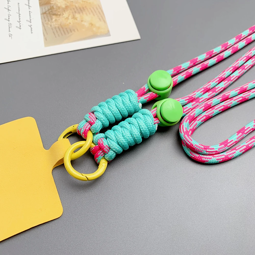 Cute Phone Lanyard Adjustable Diameter Outdoor Universal Case Crossbody Shoulder Card Neck Cord Clip Hang Anti-lost Wrist Strap