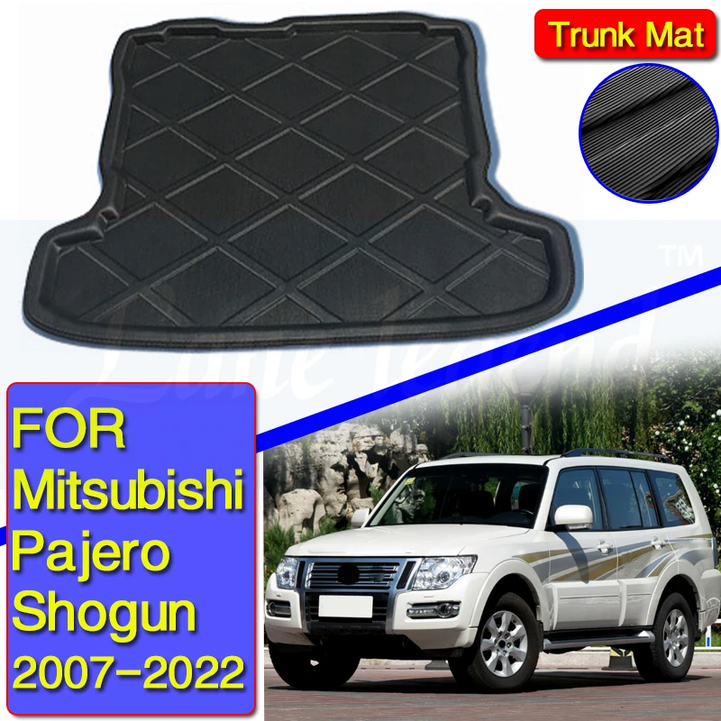 Rear Trunk Liner Boot Mat Cargo Tray Floor Carpet For Mitsubishi Pajero Shogun 2007-2022 2008 2009 2010 2012 2013 2014 2015 2016