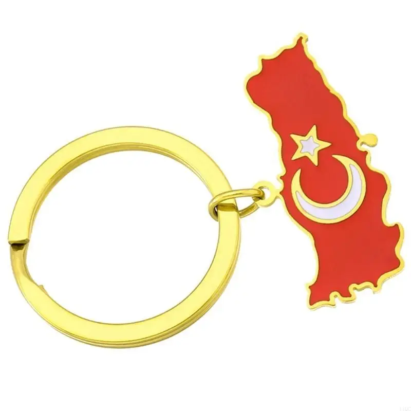 Turkish Flag Keychain Turkish Culture Souvenir Perfect Gift for Men and Women 