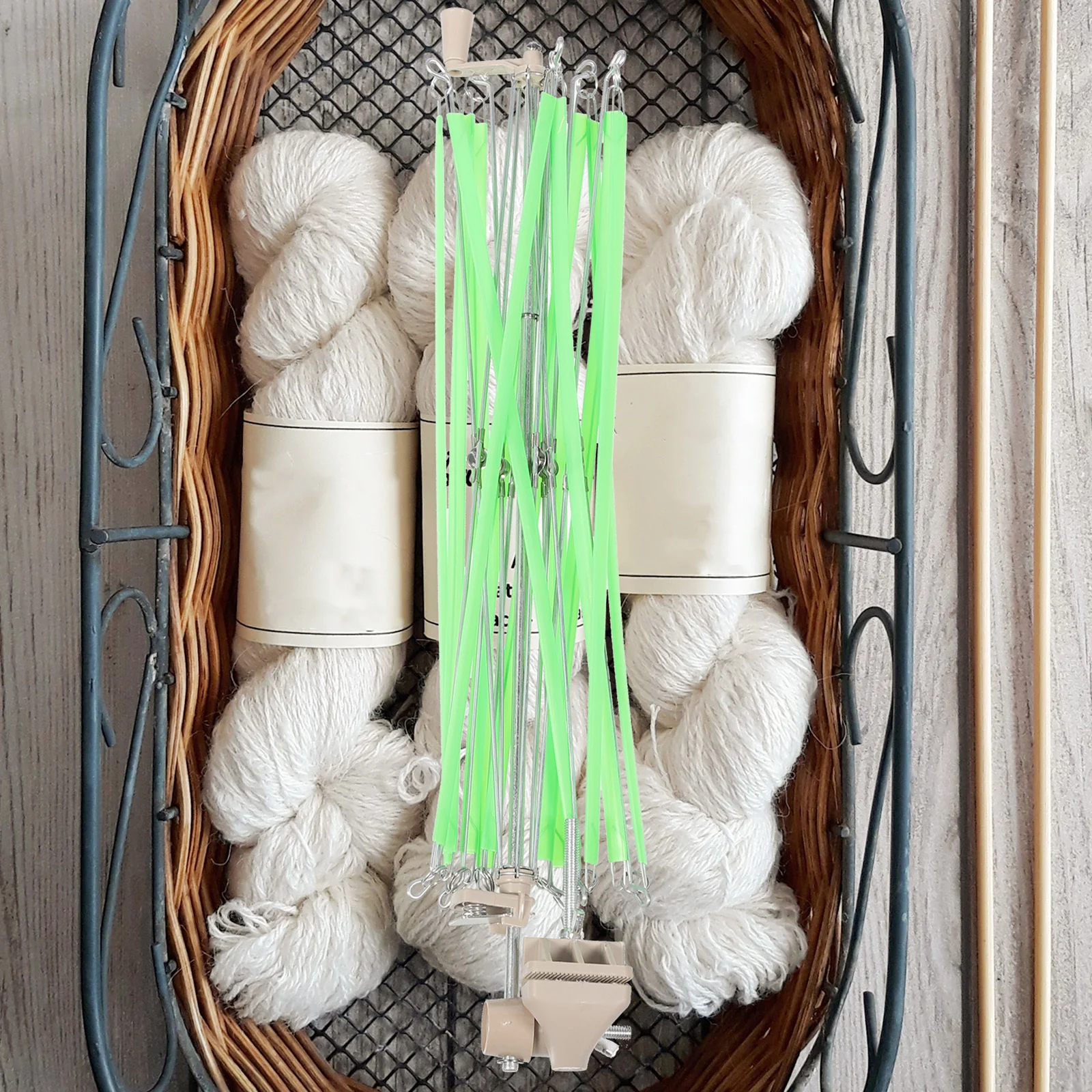 

Yarn Swift and Ball Winder Combo Adjustable Yarn Holder Desktop Professional Tool for Knitters and Crocheters Winder Tool