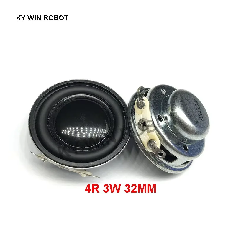 2PCS/Lot High Quality Speaker Horn 3W 4R Diameter 3.2CM 32MM Mini Amplifier Rubber Gasket Loudspeaker Trumpet thickness 14.6MM