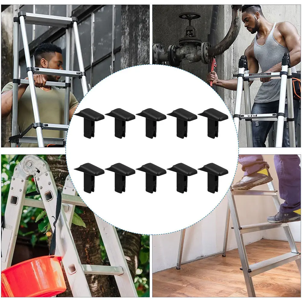 

10Pcs Telescoping Ladder Button Replacement Plastic Switch Stable Structure Wear Resistant Extension Ladder Accessories