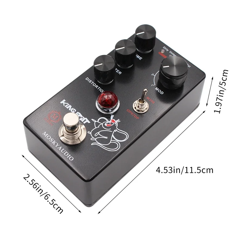 RAT Guitar Effects Pedal Distortion True Bypass Circuit Guitar Processor Accessories-AA85 view 6