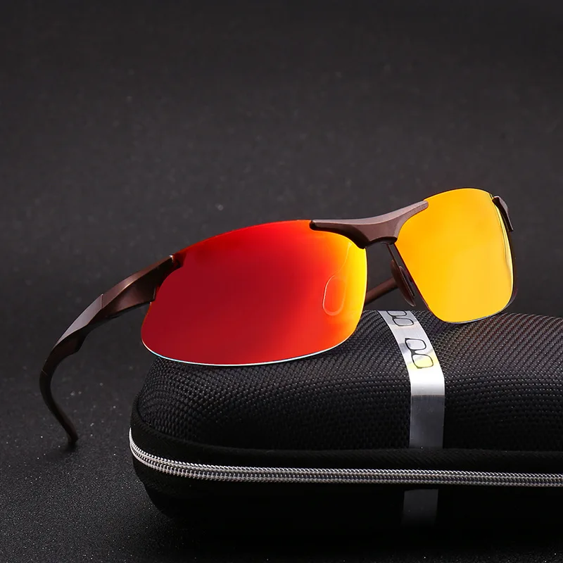 

2024 Men's New Trendy Outdoor Cycling Sports Sunglasses with Colorful Plating Film Sunglasses