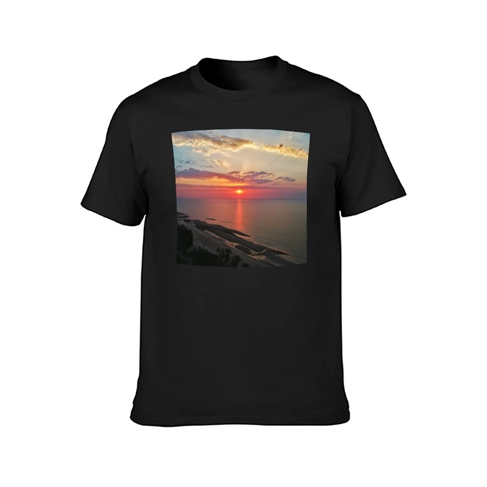 Sunset at Lee Point T-Shirt vintage Aesthetic clothing blacks oversized t shirt men