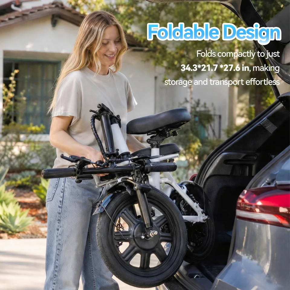 Folding Electric Bike, Electric Bicycle with 48V 14AH Removable Battery,  Electric Bike for Adults Teens,16'' Ebike image 6