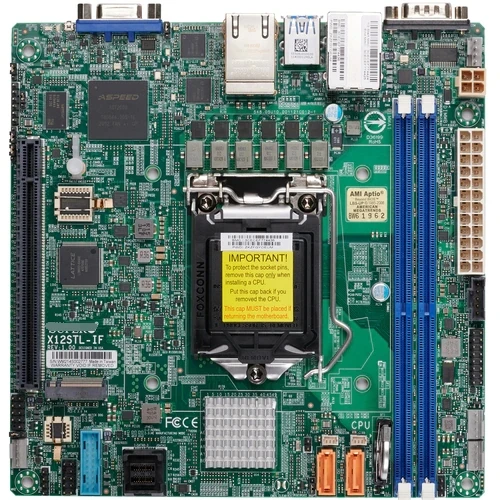 X12STL-IF for Supermicro Mini-ITX Motherboard Socket LGA-1200 Xeon E-2300 Processor PCI-E 4.0  M.2 Dual LAN with Intel i210