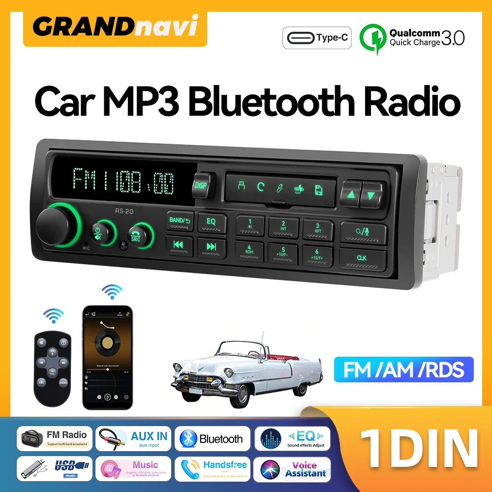 Retro Car Radio 1DI…