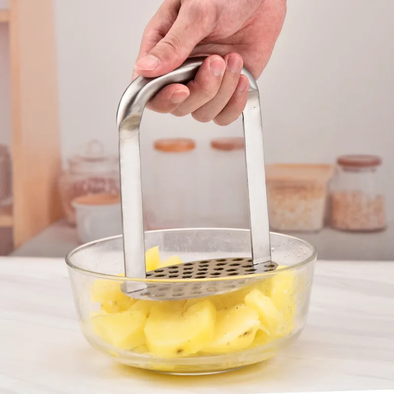 

Manual Stainless Steel Mashed Potato Press, Mashed Potato Masher, Kitchen Tool