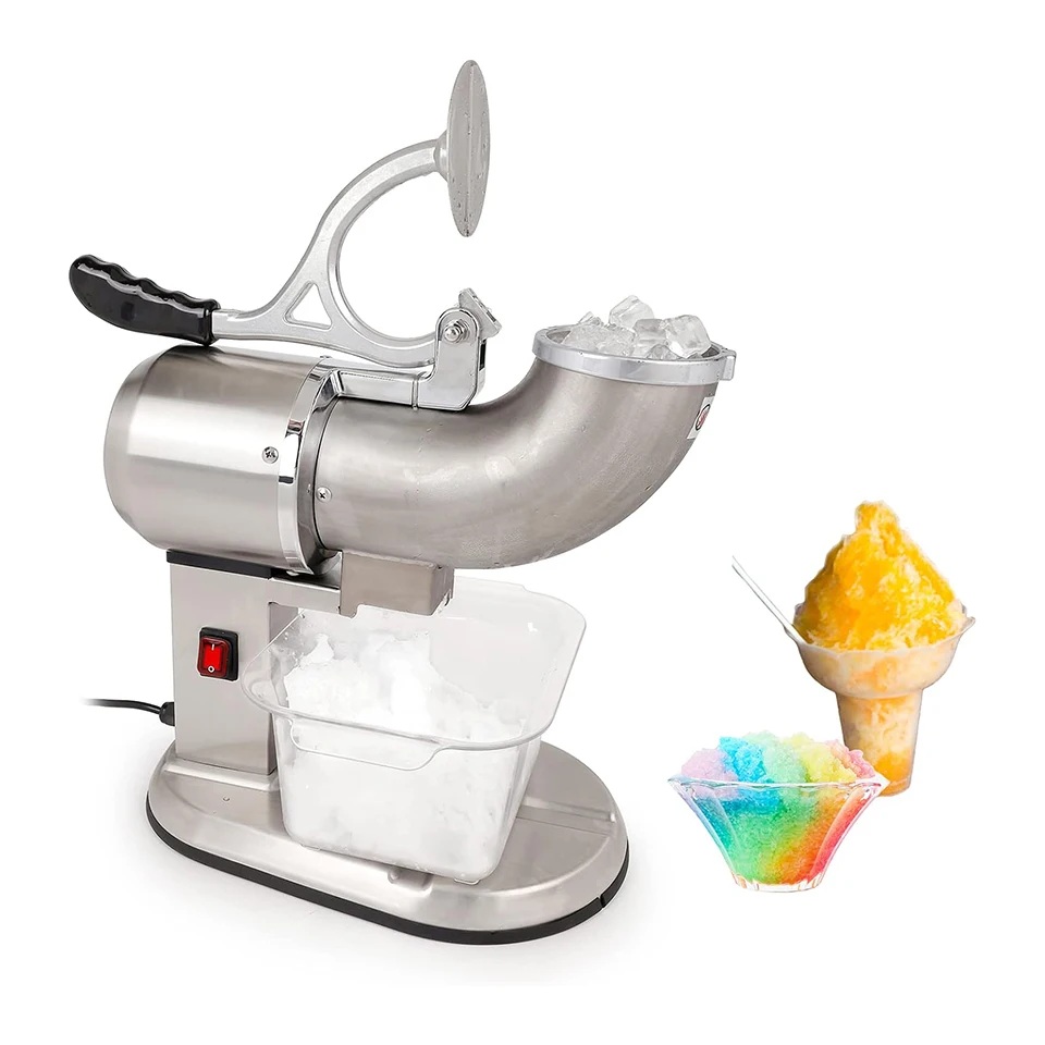 

ISC1 Dual Blade Ice Crusher Stainless Steel Ice Shaver Snow Cone Maker Machine For Catering, Restaurant Commercial Kitchens