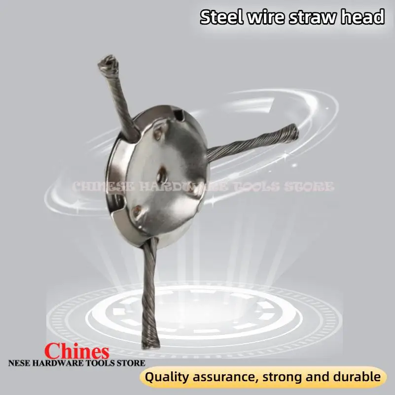 

Heavy-Duty Steel Wire Weeding Wheel - Dust Removal Weeding Board & Swing Metal Blade Universal Weed Brush Cutting Machine Head