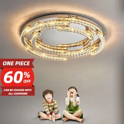 Modern Lustre Crystal Led Ceiling Lamp Foyer Shiny Steel Led Luminarias Bedroom Led Ceiling Light Home Deco Indoor Lamp Fixtures