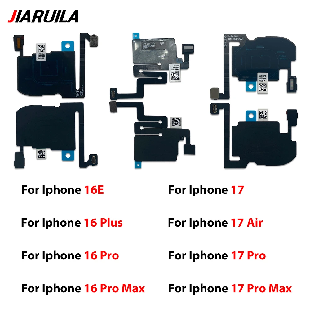 Top Front Earpiece For Iphone 16 Plus Pro Max 16E 17 Air Pro Max Pro Sensor Proximity Light Earphone Receive Speaker Assembly