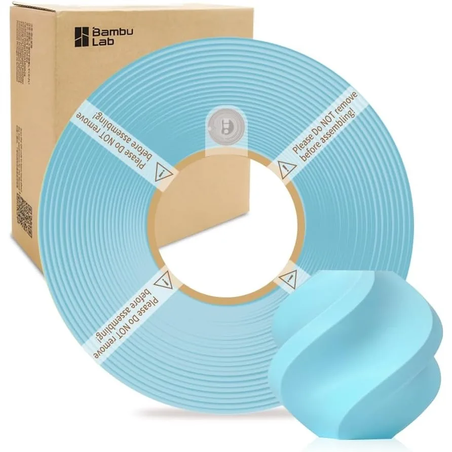 

PLA Matte Filament 1.75mm High Speed with RFID, 1KG, Smooth Matte Finish, for 3D Printers (Without Spool) Ice Blue