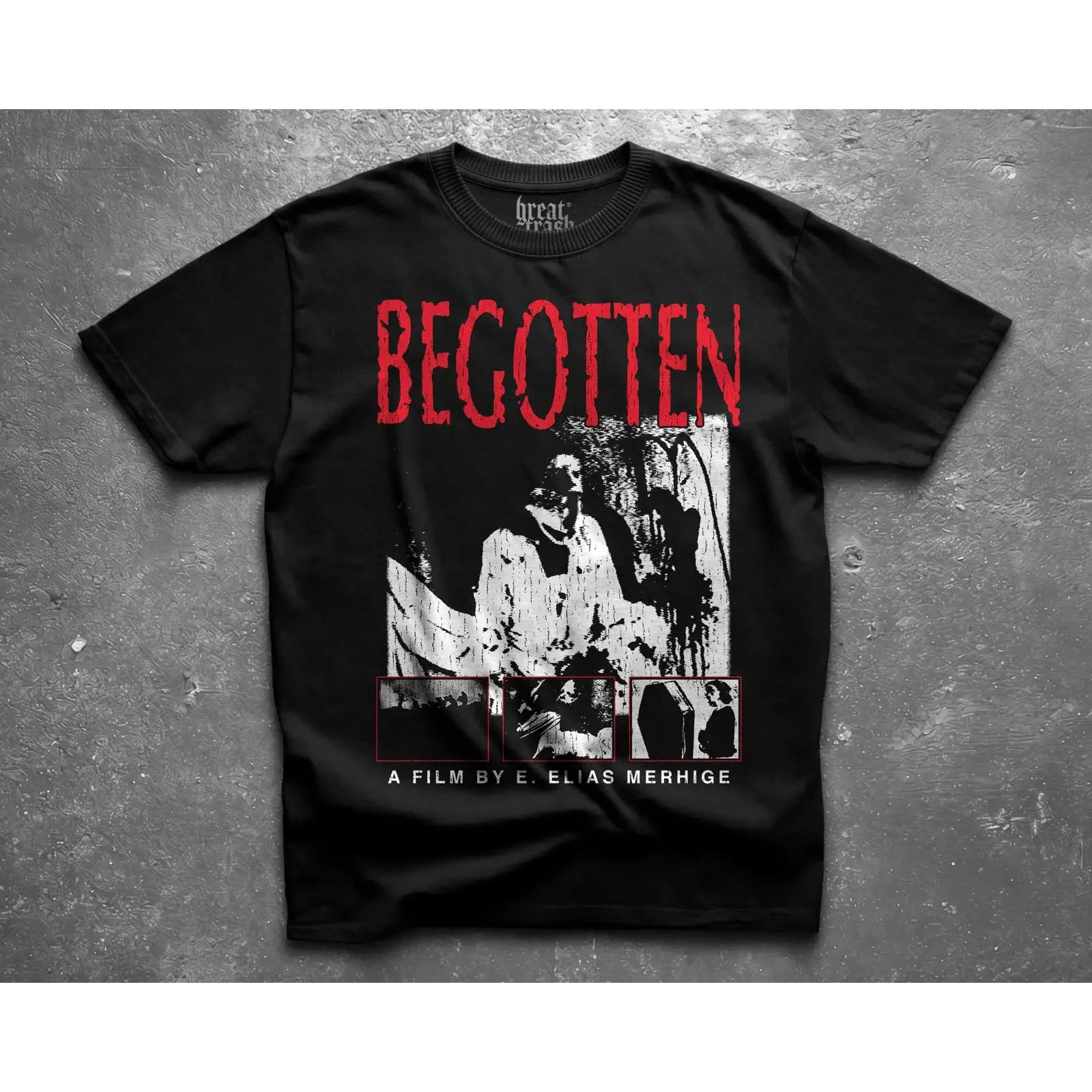 Begotten Cult Horror Movie T-Shirt E Elias Merhige Experimenteller Film 90er Jahre Grunge Ästhetik Alt Rock Metal Vintage Top Vintage