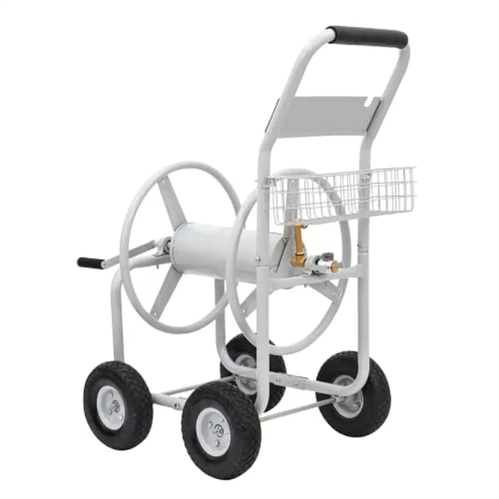 Steel Hose Reel Cart 400ft Capacity 3/4