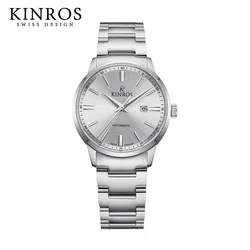 【 Imported Movement 】 KINROS Brand Women's Fully Automatic Mechanical Watch Luxury Waterproof Calendar Women's Watch