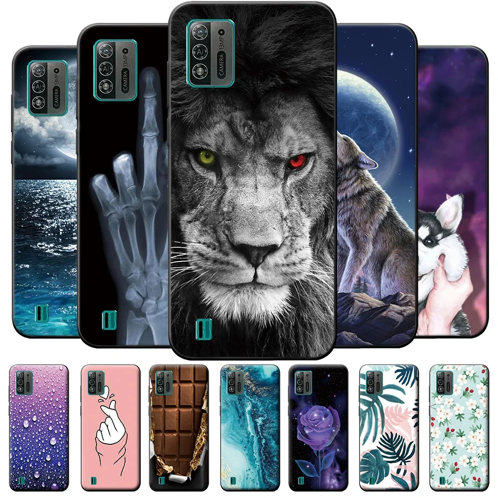 For ZTE Blade A52 Lite Case Blade A52 Lite Soft Silicone Fashion Painted Back Cover For ZTE BladeA52Lite Phone Case Coque Bumper