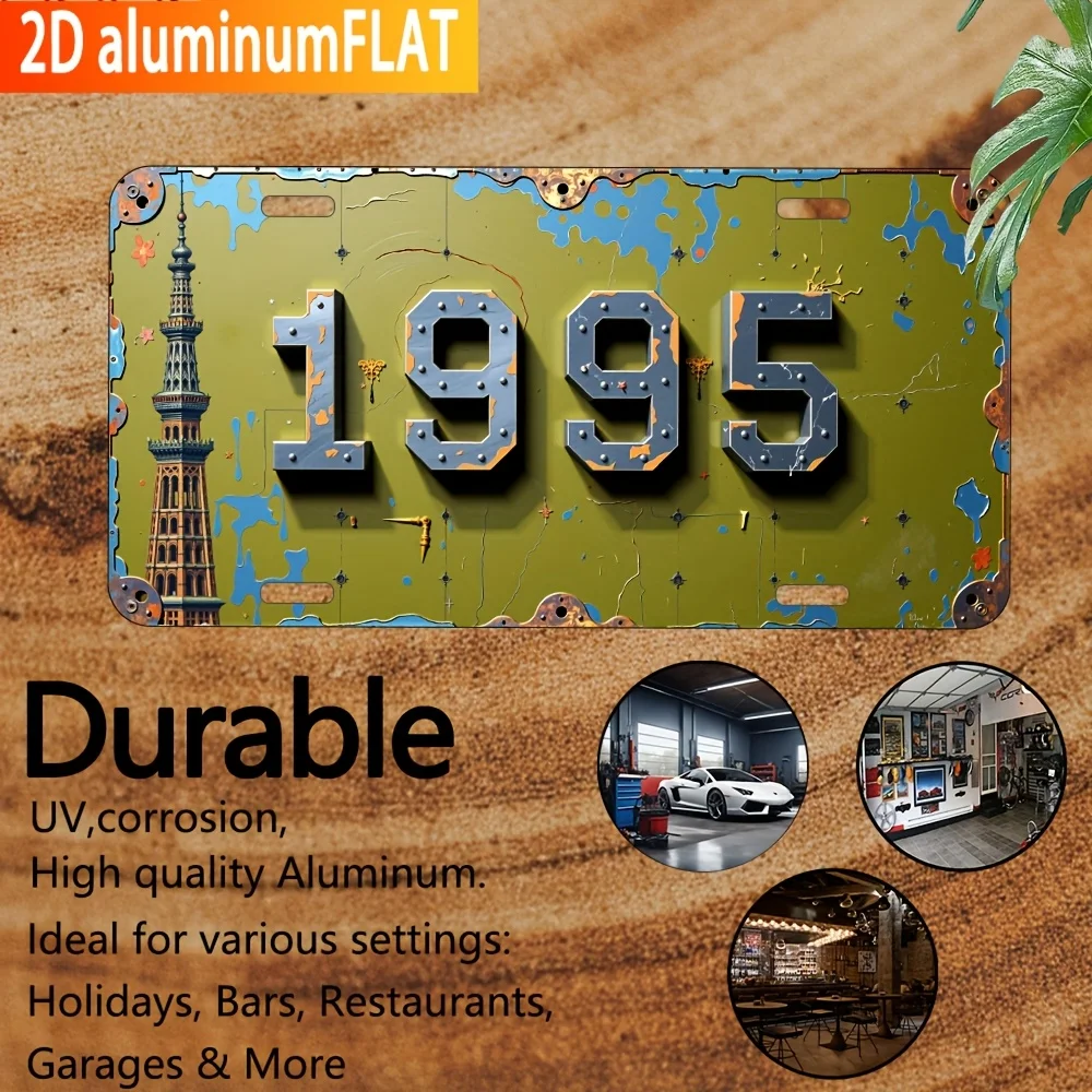 2D Flat for Decorative Purposes Only, Specially Designed for Men's and Women's License Plate Number Plate Covers and Frames