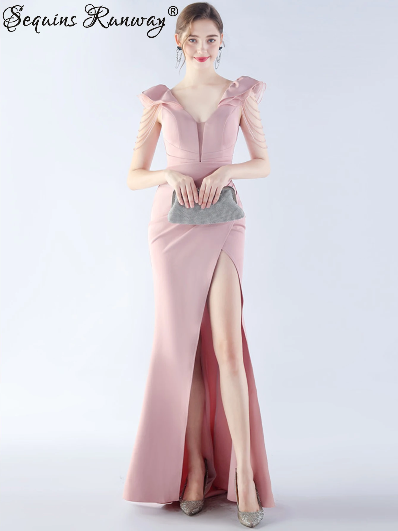 Sexy backless rhinestone maxi summer dress women elegant wedding party long dresses woman luxury prom evening dresses vestidos