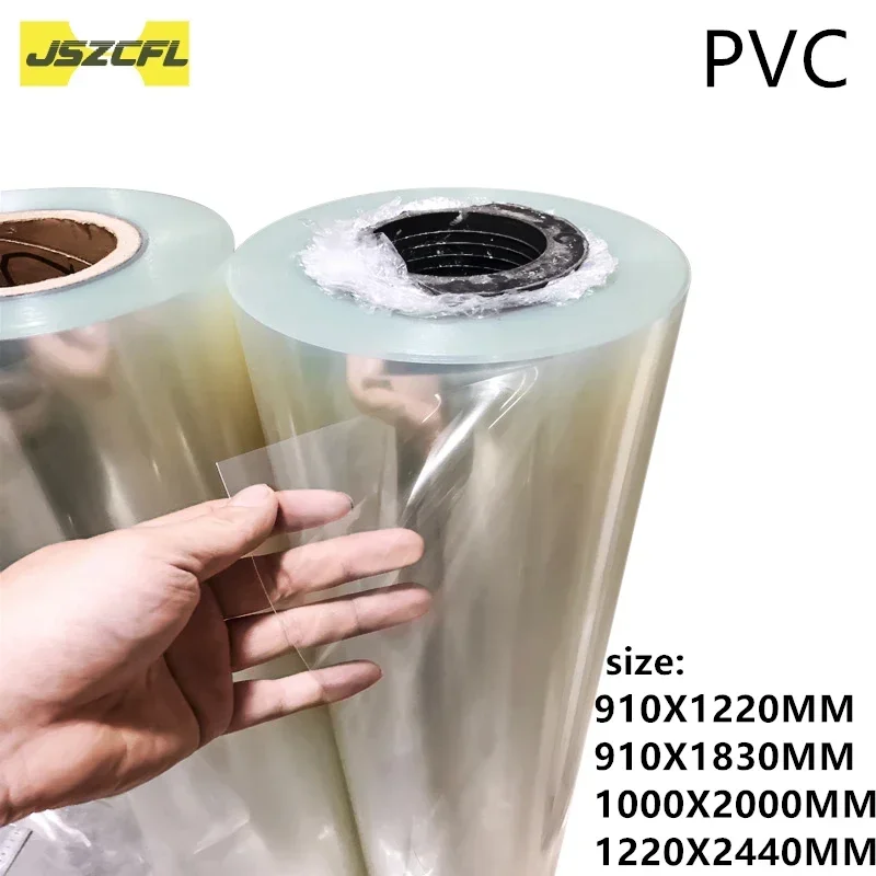 1 Roll Large Size Transparent Pvc Board Thickness 0.2mm-2mm Hard Plastic Sheet Thin Plate For Various Diy Baffle Plate