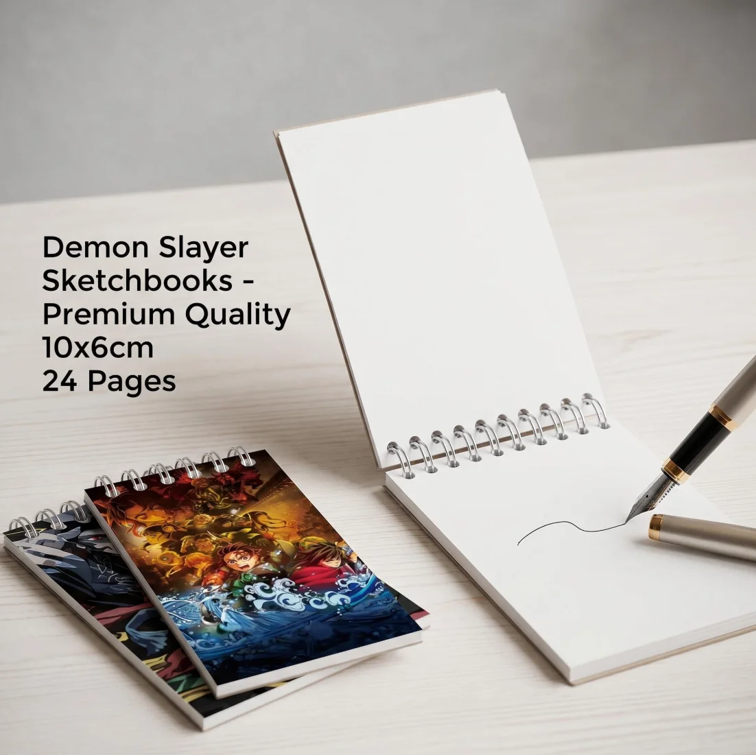 10PCS Demon Slayer Notepads. Spiral Pocket Notebooks. Student, Office Stationery - Teaching Motivation Supplies. Holiday Gifts - view 4