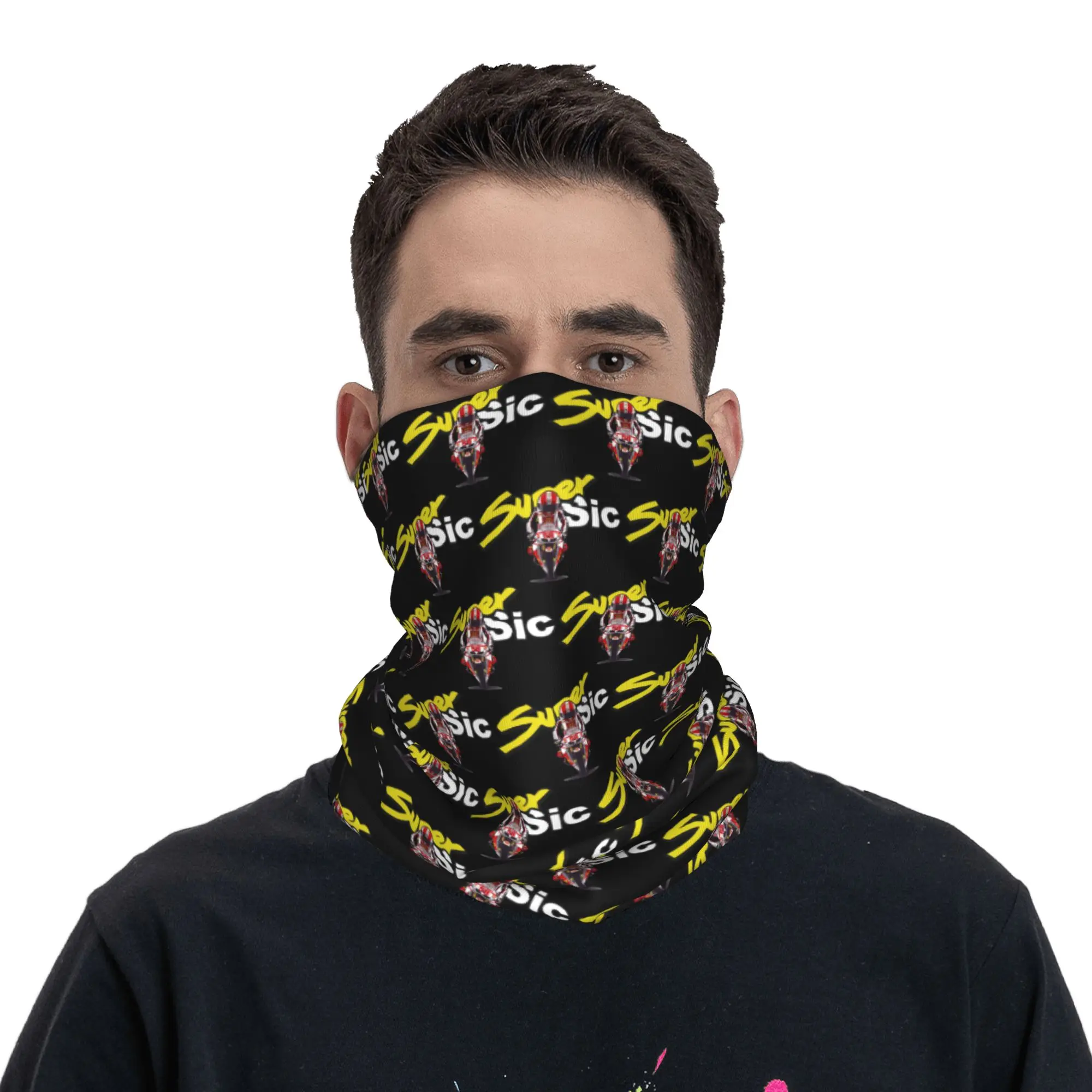 

Custom S-Sic Motor58 Winter Headband Neck Warmer Women Men Ski Hunting Tube Scarf Moto Rider Face Bandana Gaiter