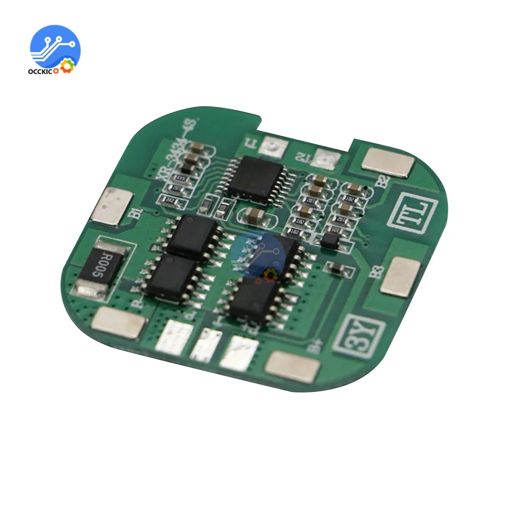 BMS 4S 8A 14.8V 16.8V 18650 Li-ion Lithium Battery Charge Protection Board Power Bank Monitor BMS 4S 8A PCB for Electric Tools