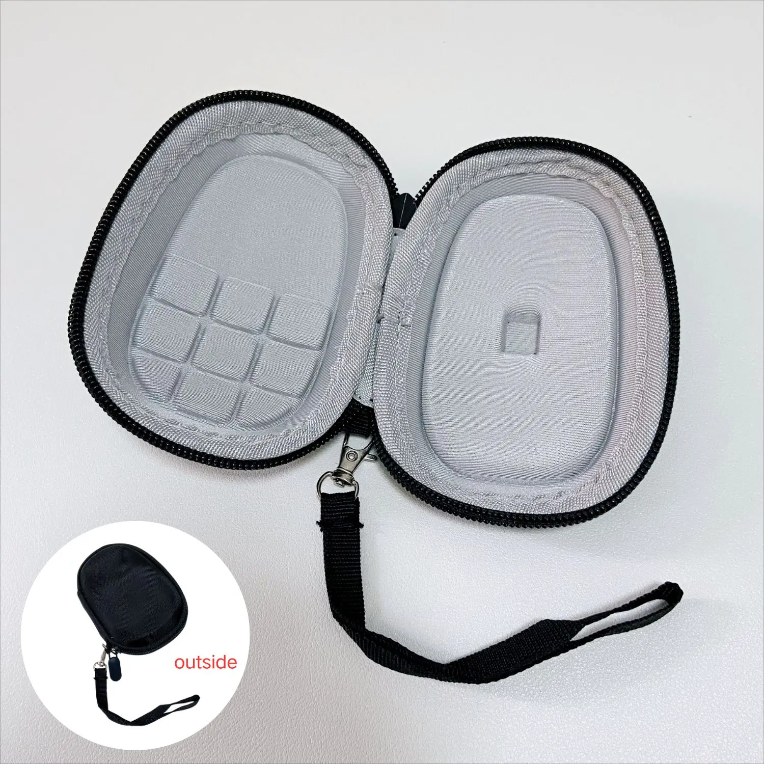 Tragbare EVA-Maushülle, kompatibel mit Logitech MX Anywhere 2S/Anywhere 3 kabellose Maus-Aufbewahrungsbox, stoßfeste Maustasche