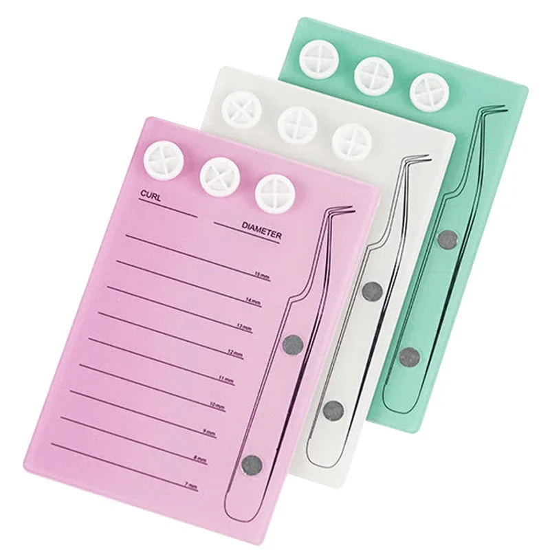 Acrylic Eyelash Extension Tool Grafted Eyelashes Holder Pallet With Magnetic Suction Scale Plate Lash Makeup Beauty Tools