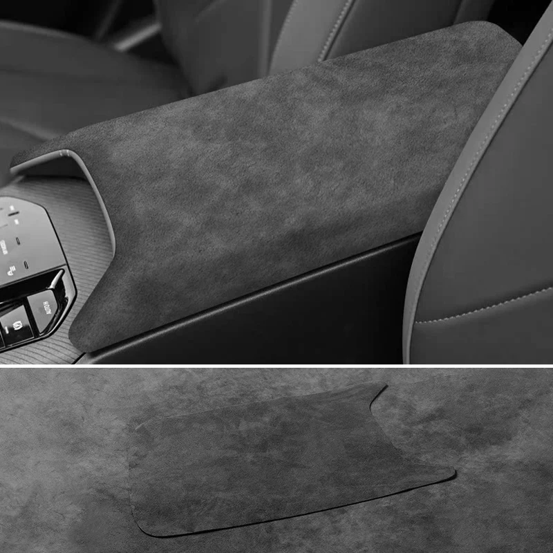 

For BMW G48 G45 X3 (2025-) Car Center Console Armrest Storage Box Protection Sticker Trim Made of Alcantara Interior Accessories
