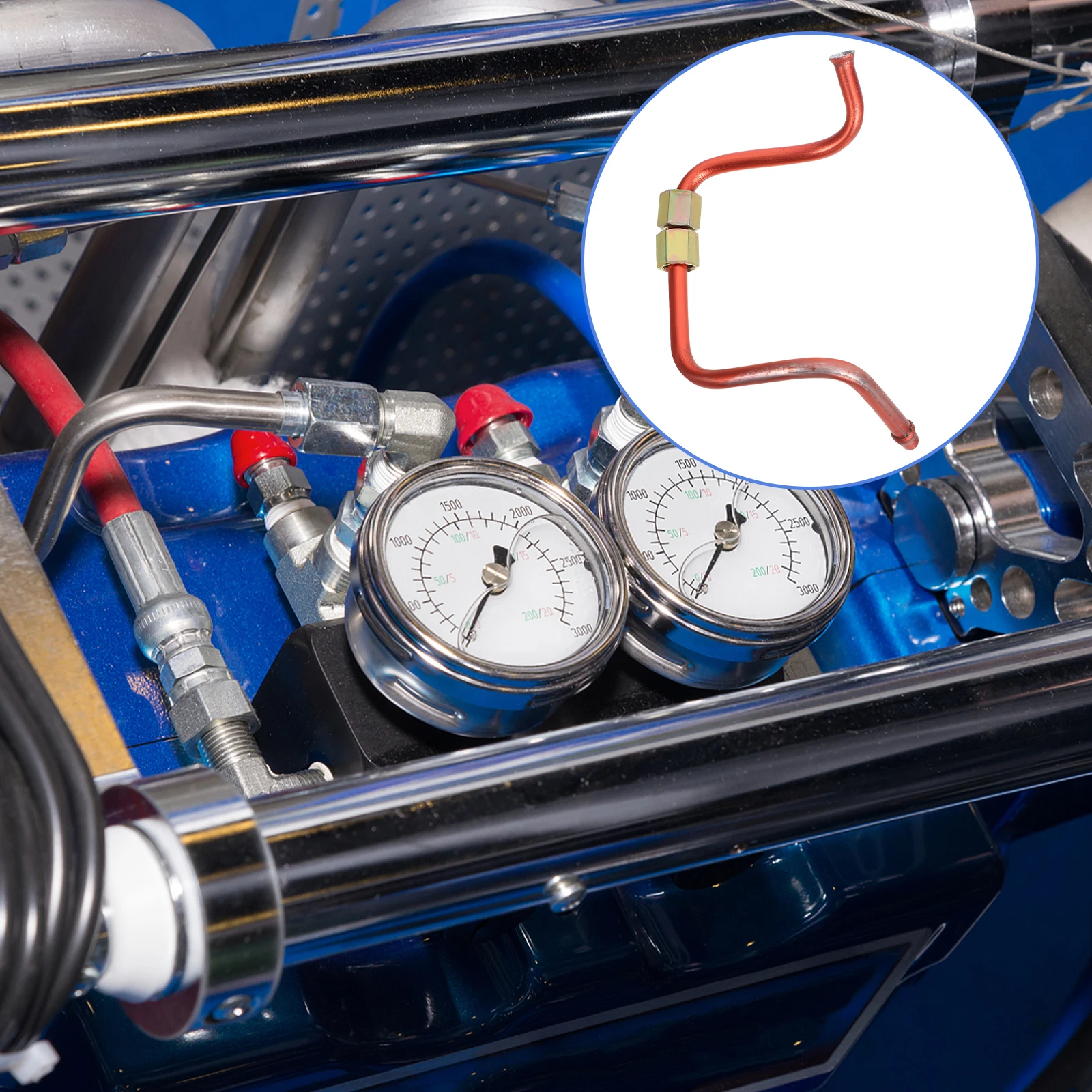 

Oil Free Air Compressor Copper Pipe Hose Aluminum Coated Fittings Replacement Parts Pneumatic Accessories Exhaust Tube