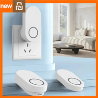 Xiami Youpin Smart Wireless Doorbell IP44 LED Light Home Calling Bell Remote Mijia Welcome Door EU Plug Electronic Pager Sounds