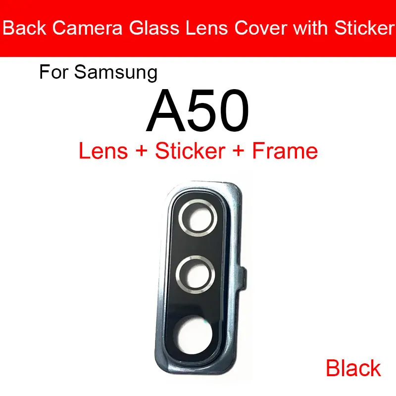 Rear Camera Glass Lens With Adhesive Sticker For Samsung Galaxy A50 SM-A505FD A505FD Back Camera Glass Lens Replacement Repair