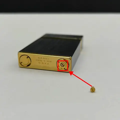 Dupont L2 Ligne2/Gatsby 가스 라이터용 화염 하단 나사의 작은 리벳, DIY 수리 교체 내부 부품, 골든 및 실버 조정