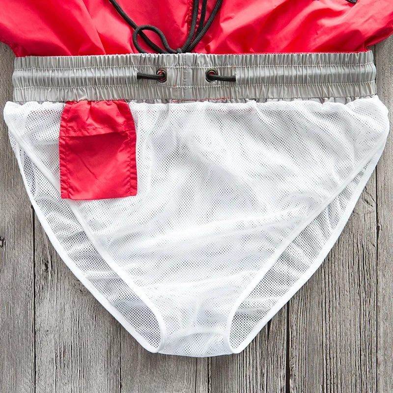DESMIIT Swimsuit Men Swimming Trunks Gay Man Swimwear Swim Shorts Male Beach Sea Boxer Short Surfing Bath Suit Board Shorts